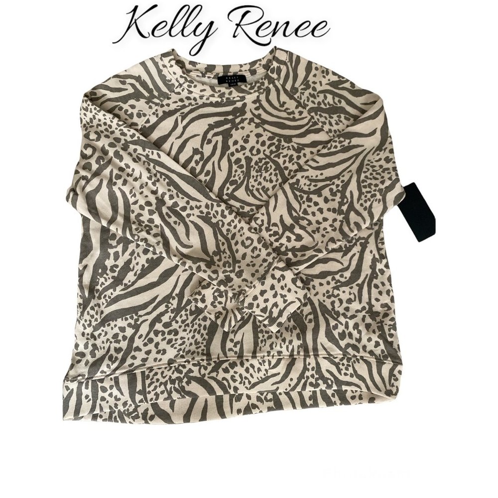 Kelly Renee Zebra Print Sweatshirt Size 4-6